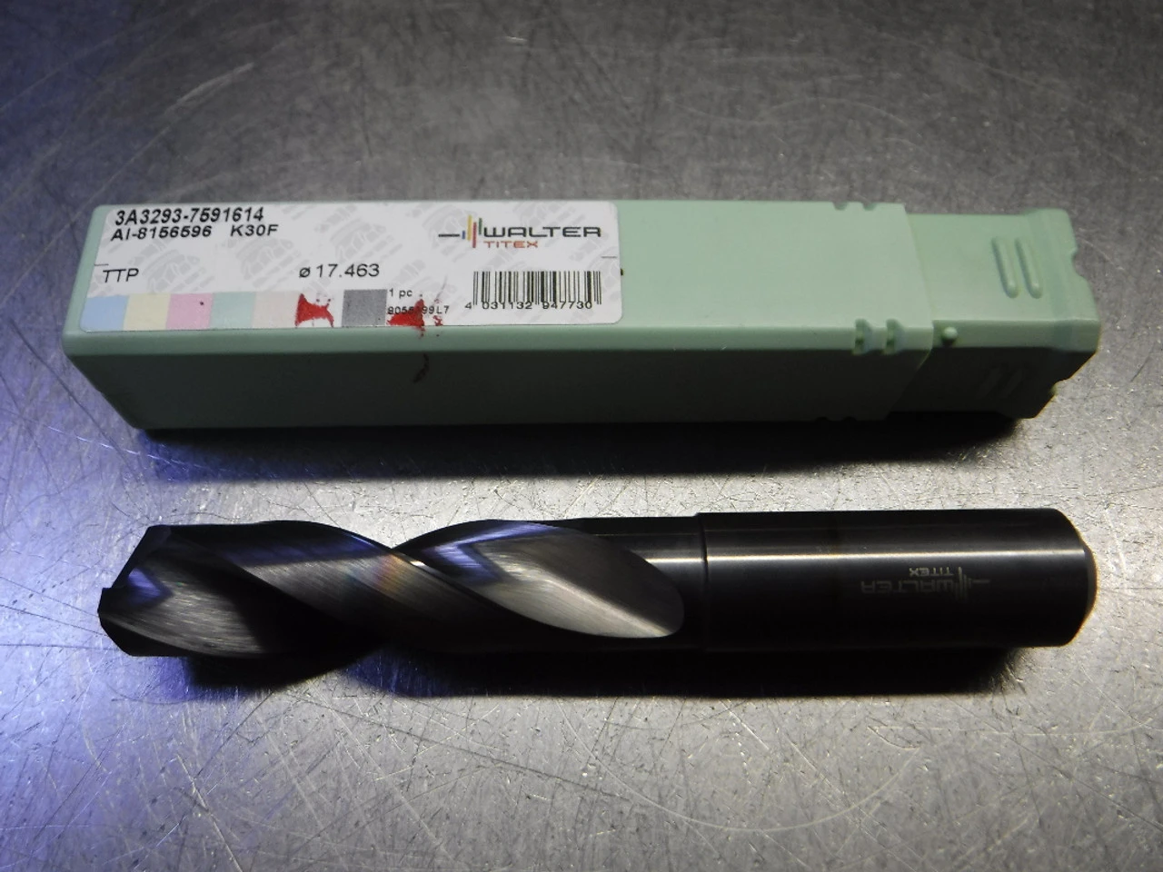 Walter Titex 17.463mm 2 Flute Coolant Thru Carbide Drill AI-8156596 K30F (LOC372)