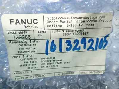 New | in-Stock FANUC DE2020986002 Robot Parts Ohio US | HGR 24 #1085035