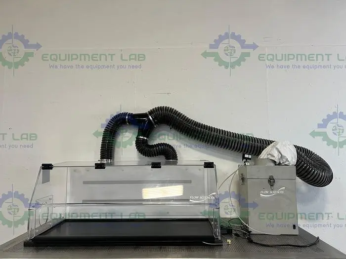 Used FLOW SCIENCES FS2020BKGVA 4' VENTED BALANCE SAFETY ENCLOSURE W/ FS-410-SS MOTOR Fume Hoods | Equipment Lab #486121