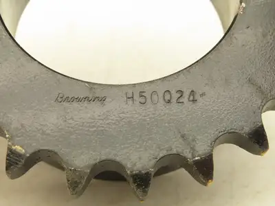 Browning H50Q24 Single Strand Sprocket #50 Chain Size 24 Tooth Use Q1 Bushing