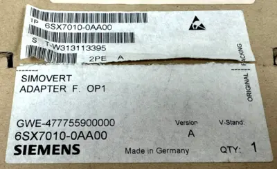 NEW SIEMENS 6SX7010-0AA00 SIMOVERT ADAPTER F OP1
