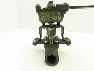 Jamesbury TORQ-HANDLE 1" Ball Valve M-F with Spring Return-to-Closed Handle