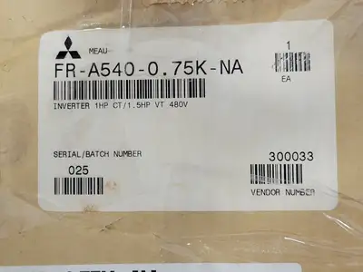 USED MITSUBISHI ELECTRIC CORPORATION FR-A540-0.75K-NA