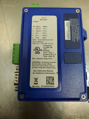 Used Advantech MESR901 MODBUS DIN ESS, 1 PORT, CU Module PLC Ethernet Equipment South Carolina US | Palmetto Automation #1543741