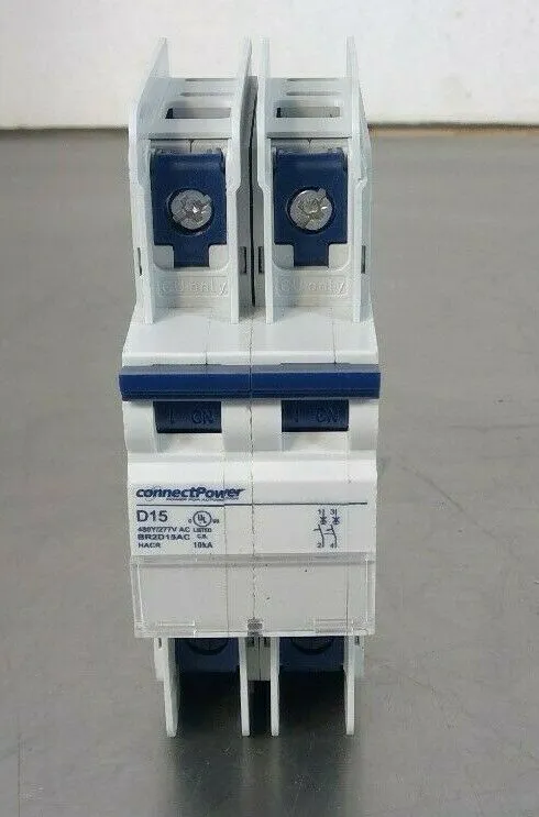 ConnectPower UL489-Molded Case 2 Pole Circuit Breaker D15 - BR2D15AC 4A