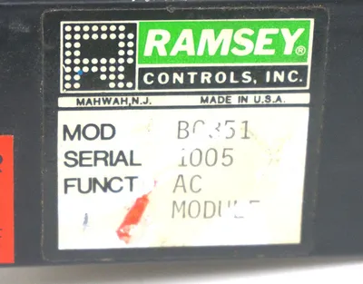 RAMSEY CONTROLS BG351 AC DRIVE MODULE