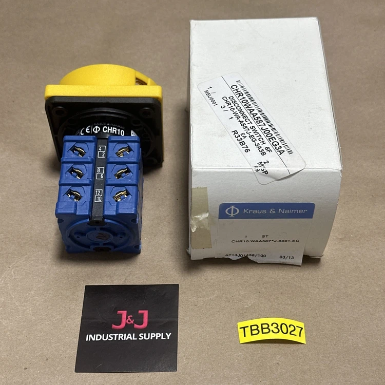 New | in-Stock Kraus & Naimer CHR10-WA-A587J-EG-3A3B Relays & Switches Indiana US | J&J Industrial Supply #526038