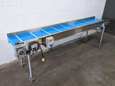 Custom 10' Conveyor with Removable Packaging Tables