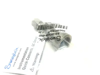 NEW SWAGELOK INSTRUMENTATION QUICK CONNECT FITTING 6MM TUBE