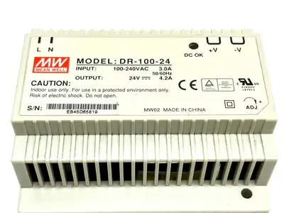 Used MEAN WELL DR-100-24 DIN Rail Power Supplies Michigan US | Maverick Industrial Sales #1410726