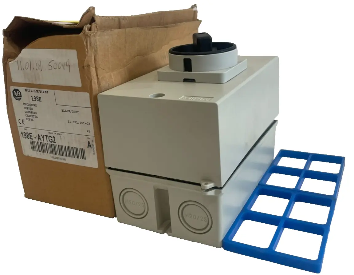 ALLEN BRADLEY 198E-AYTG2 ENCLOSURE BOX SER. A 198EAYTG2 NEW, SURPLUS