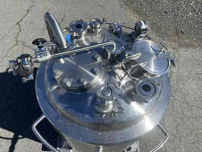 Tank, 40 Gallon (150 Liters), 316L Stainless Steel, Jacketed, 45 PSI Internal #5991215