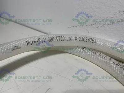 USED SAINT GOBAIN 23035763 PURE FIT 96" HOSE W/ 3/4" TO 1/2" SANITARY FITTING 90 PSI