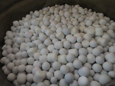 Alumina Pebble Mill Media, 7200 lbs.
