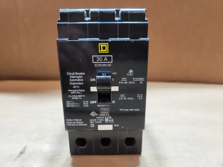 Used SQUARE D EDB36030 Switchgears British Columbia CA | Lenmark #913687