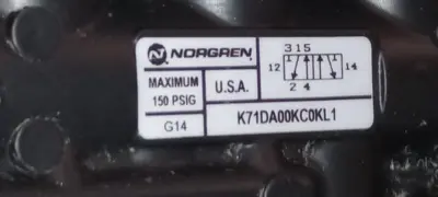 Used Norgren K71DA00KC0KL1 Valves/Fittings Arizona US | ASSET CONVERSION SPECIALISTS, INC. #1354691