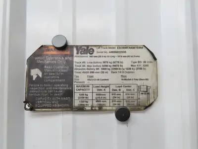 Yale 5800167-09 Forklift Hydraulic Traction Pump Motor 36V Off ESC030FAN36TE094