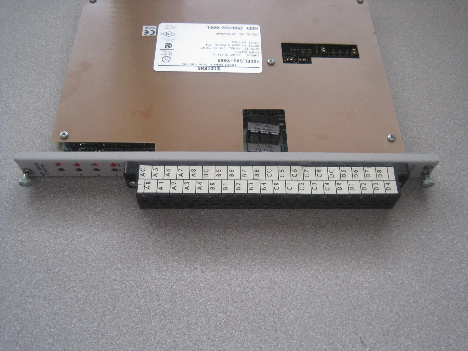 USED SIEMENS 505-7002 HIGH SPEED MODULE 5057002