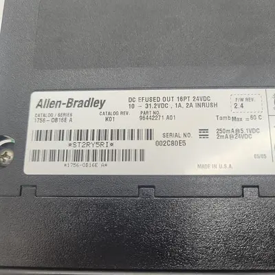 New | in-Stock ALLEN-BRADLEY ALLEN-BRADLEY DC EFUSED OUT 16PT 24VDC 1756-OB16E SER.A 2.4 PLC Input & Output | ND Industrial Surplus #1212132