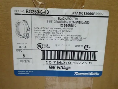 Box of 5 Thomas & Betts BG350-6-40 3.5" Insulated Grounding Bushings 6-4/0 New NIB