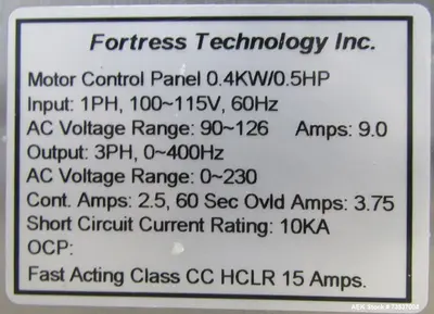 USED FORTRESS TECHNOLOGIES SC-CONV-48