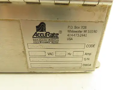 Hoffman A-1008CHNFSS Stainless Enclosure 10x8x4 AccuRate Feed Rate Display Cover