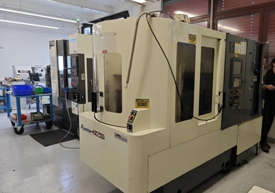 KITAMURA 4-axis Twin Pallet Horizontal Machining Centre, 2× in a lot, one machine working, other machine needs spindle refurb, price for pair