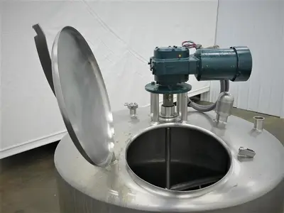 Tank, 200 Gallon, Stainless Steel, Agitated, Crepaco, Sweep Agitation, #5991727