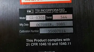 TSI Inc. LaserSpeed CB150B, 100 mW, 650 to 810 nm, Laser Device 5B