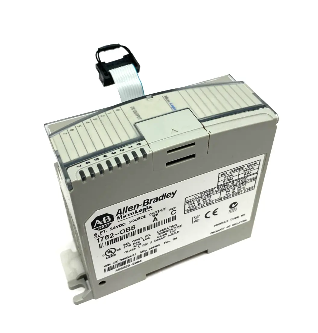 USED ALLEN-BRADLEY SER. A MICROLOGIX 8-POINT SOURCE OUTPUT MODULE REV. C