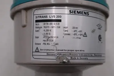 SIEMEN 7ML5731-1AB11-1CA0 SITRANS LVS 200 VIBRATING LEVEL SWITCH #L-789