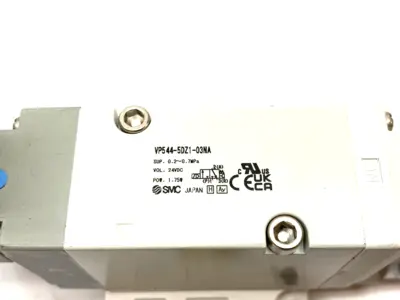 USED SMC SOLENOID VALVE, 3-PORT PILOT POPPET TYPE, 3/8" PORTS