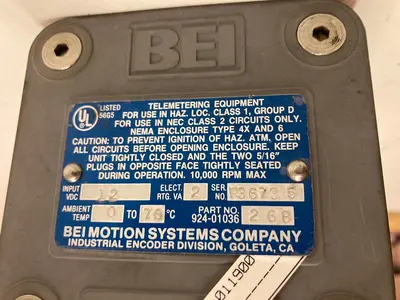 New | in-Stock BEI H38D-100-ABZC-7406R-LED-SC-UL-S Industrial Controls | Surplus Asset Holdings #1220600