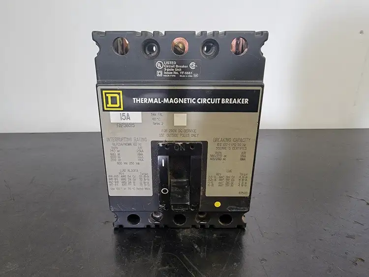 Used SQUARE D FAP36015 Switchgears British Columbia CA | Lenmark #327892