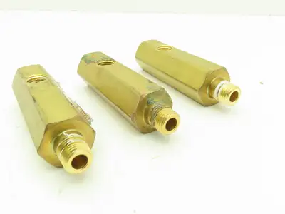 CONCOA 502-2010 Brass Purge Valve Right Side Inlet 1/4" NPT  Lot of 3
