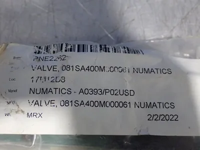 NEW NUMATICS 081SA400M000061