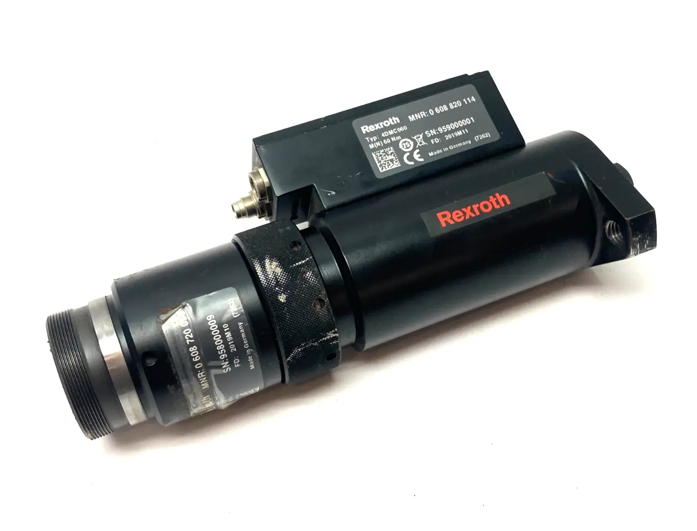 USED BOSCH REXROTH SPINDLE TORQUE TRANSDUCER W/ GEAR UNIT 19.3:1 RATIO 4GE19 SZ4