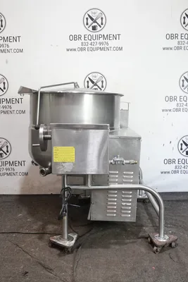 CLEVELAND 80 GALLON NATURAL GAS STEAM JACKETED KETTLE MODEL KGL-80-T