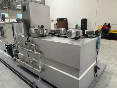 NEW NWI JX302 VOLUTE PRESS SLUDGE DEWATERING SYSTEM W/  POLYMER  DOSING UNIT MFG 26