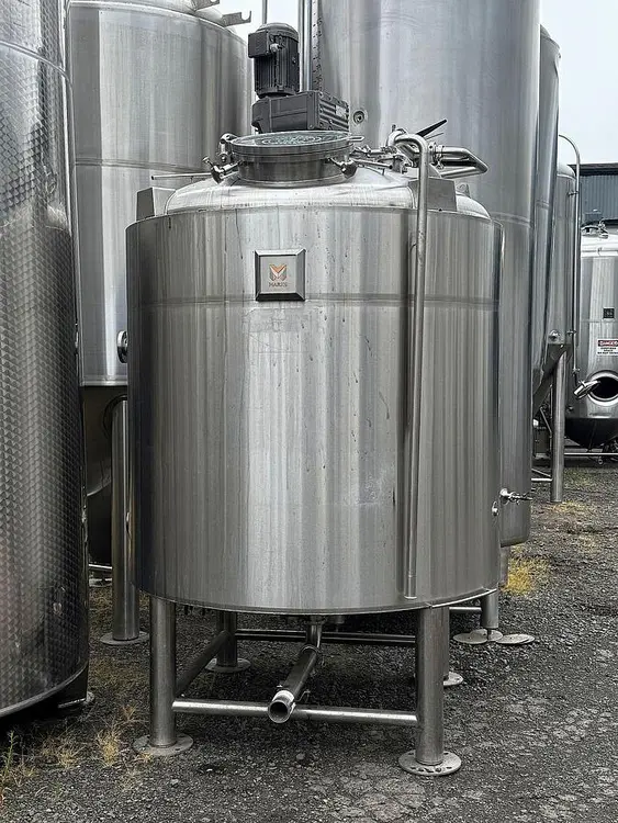 Used 2021 MARKS FABRICATION 20 BBL MASH MIXER Stainless Steel Tanks Oregon US | Ager Tank & Equipment Co. #1091277