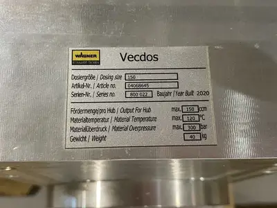 Used Wagner Reinhardt-Technik Vecdos Piston Metering System Head Unit, 150 Dosing Size, 300bar Pump Parts Michigan US | Maverick Industrial Sales #1424647