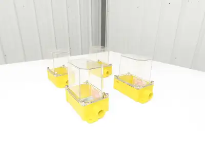 Banner 26683 BENC-4 Sensor Module Enclosure DIN Rail NEMA-4X  Lot of 4