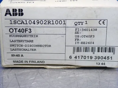 New | in-Stock ABB OT40F3 Relays & Switches | HGR 24 #739543