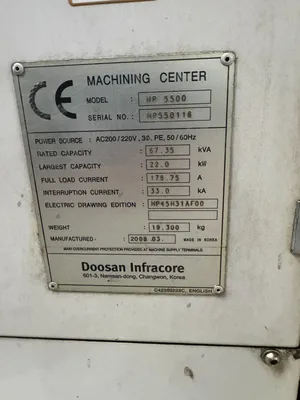 USED 2008 DOOSAN HP 5500