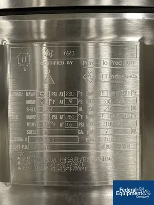 USED ITT 125 Liter Integrated Biosystems Cryovessel, 316L S/S, 50/65#