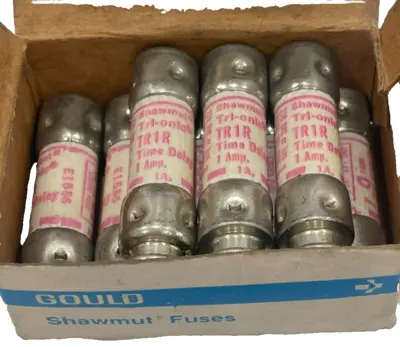 NEW SHAWMUT TR-1-R FUSES TR1R 1 AMP 8 COUNT