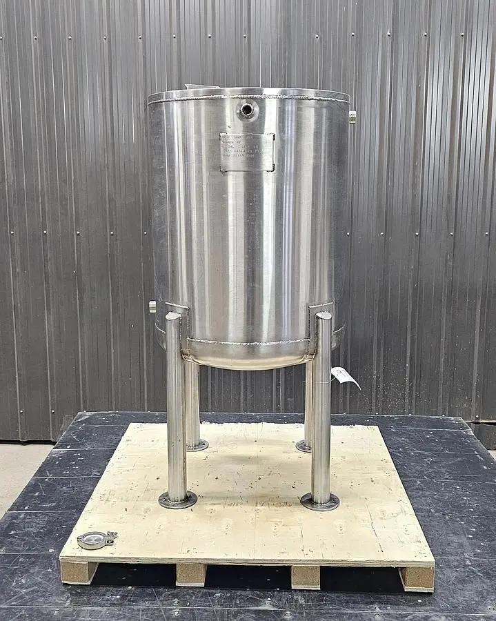 Used 60 Gallon Jacketed Tank, 316L Stainless Steel