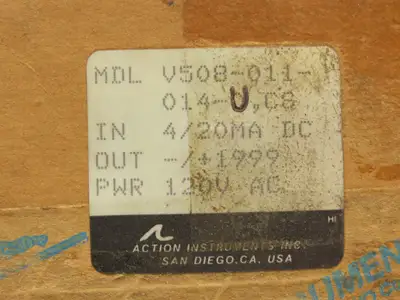 Visipak Digital Process Indicator 120VAC 50/60Hz In 4/20MA DC Out -/+1999