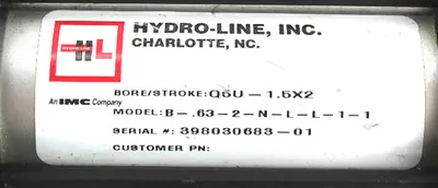 USED HYDRO-LINE B-.63-2-N-L-L-1-1