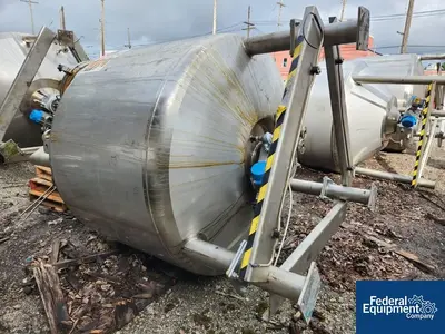 USED Stainless Fabrication 650 Gal SFI Twin Motion Kettle, 304 S/S, 15/150#